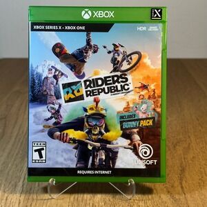 Ubisoft Riders Republic Xbox Series X One Green Good Case and Cover Art Only